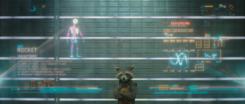 Guardians of the Galaxy Official Photo Rocket Raccoon Prison Lineup